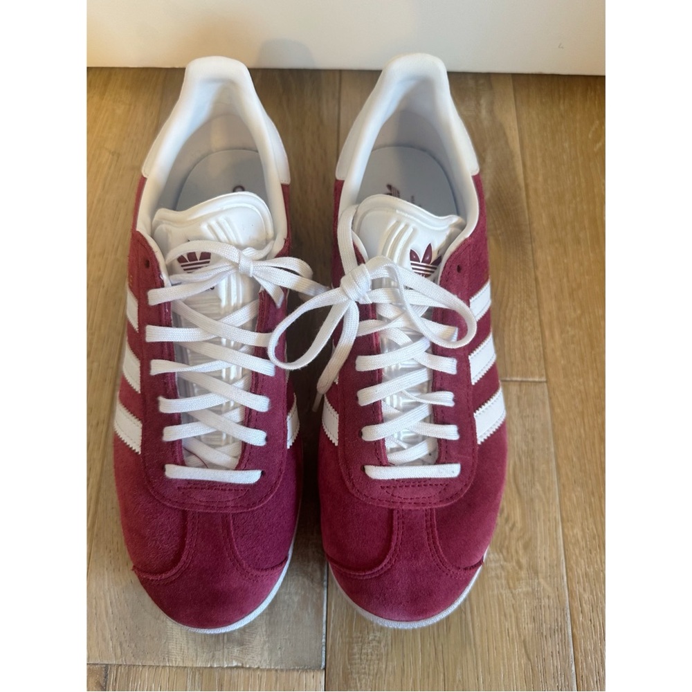 Adidas Burgundy Gazelles